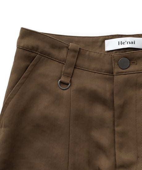 Glossy Budding Pants 24AWHE-045<brown>
