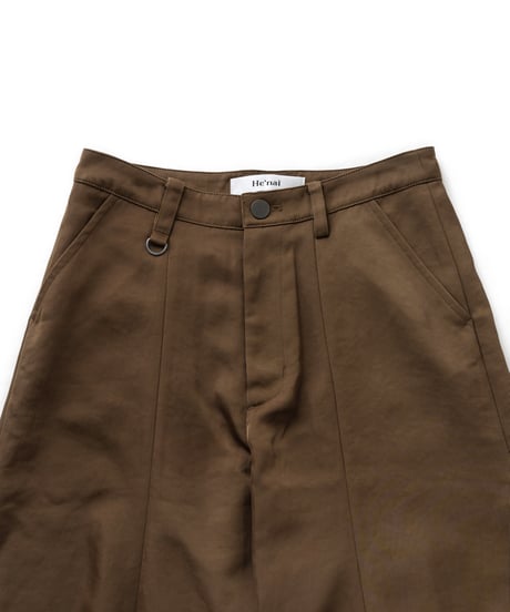 Glossy Budding Pants 24AWHE-045<brown>