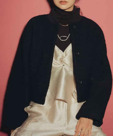 Roving Tweed Blouson <Black> 23HEAW-020