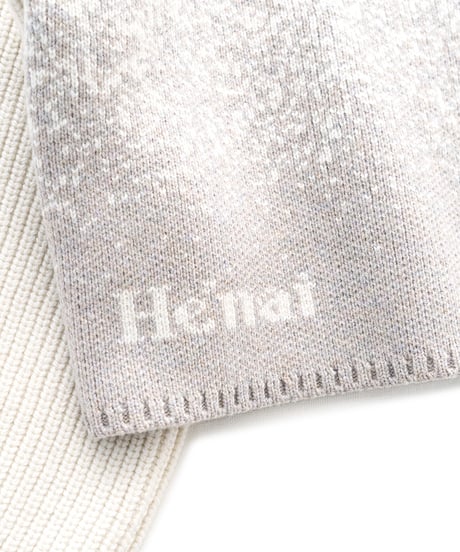 Gradation Half Zip Knit 24AWHE-049<ivory>