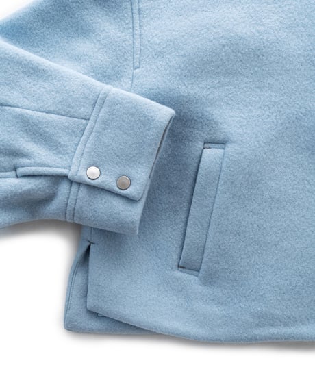 Cardboard Knit Short Jacket 24AWHE-043<sky blue>