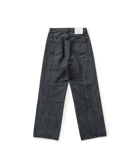 Noir Line Denim Pants