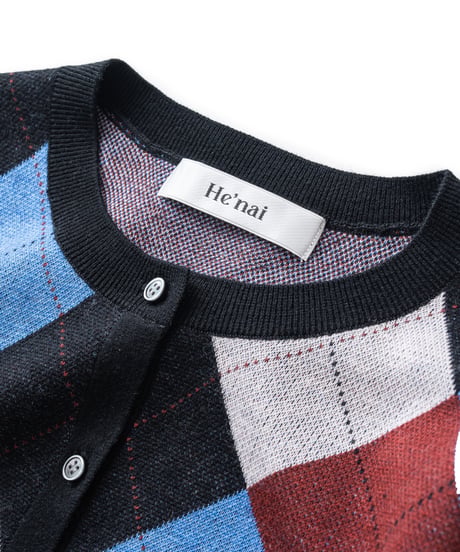 Argyle Knit Cardigan