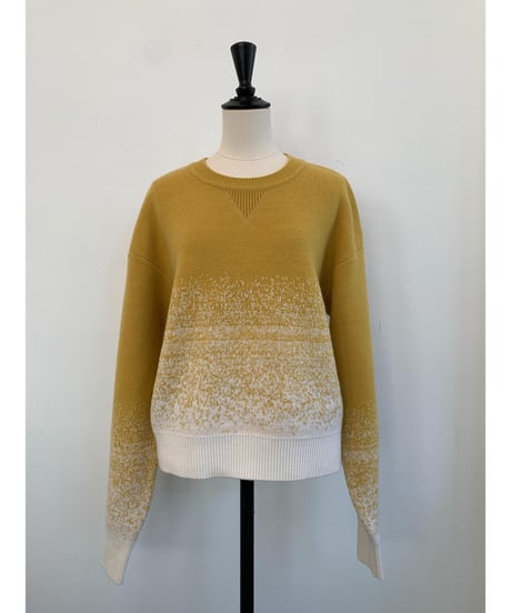 Gradation Knit Sweat Pullover  <Yellow> 23HEAW-026