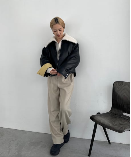 Dress Track Pants 24AWHE-042<beige>
