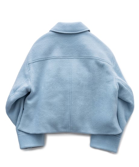 Cardboard Knit Short Jacket 24AWHE-043<sky blue>