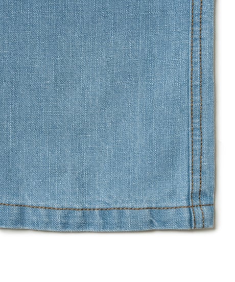 Linen denim pants