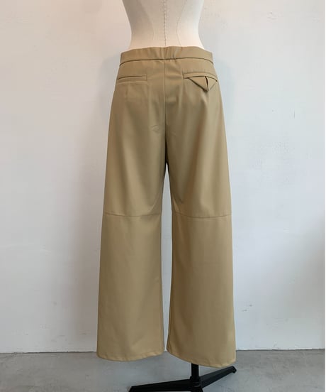 Vegan Leather Pants <Beige> 23HEAW-018