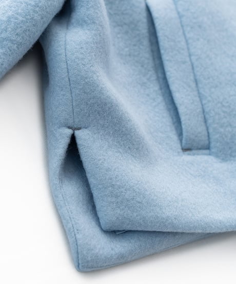 Cardboard Knit Short Jacket 24AWHE-043<sky blue>