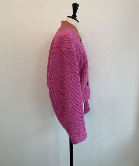 Roving Tweed Blouson <Pink> 23HEAW-020