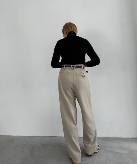 Dress Track Pants 24AWHE-042<beige>