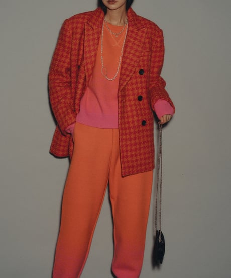 Gradation Knit Sweat Pullover  <Orange> 23HEAW-026