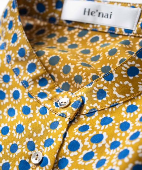 Vintage veil shirts <yellow blue>