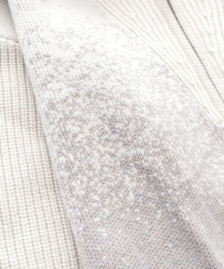Gradation Half Zip Knit 24AWHE-049<ivory>