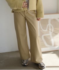 Vegan Leather Pants <Beige> 23HEAW-018