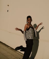 Vandal chic camisole <black>