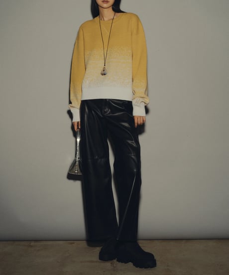 Gradation Knit Sweat Pullover  <Yellow> 23HEAW-026