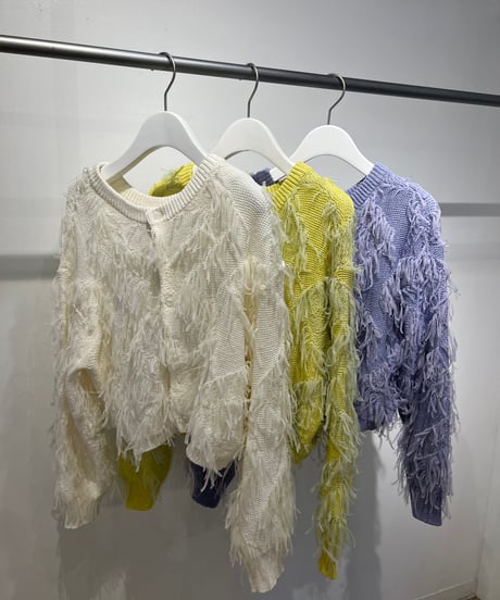 fringe 2way knit   24HESP-041
