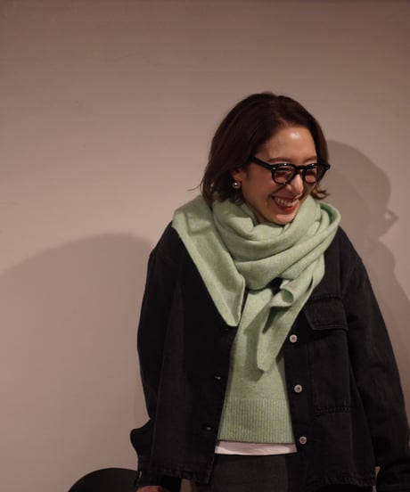 Fluffy Shawl Set Knit
