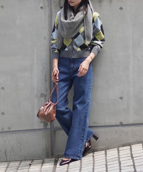 Argyle Knit Cardigan