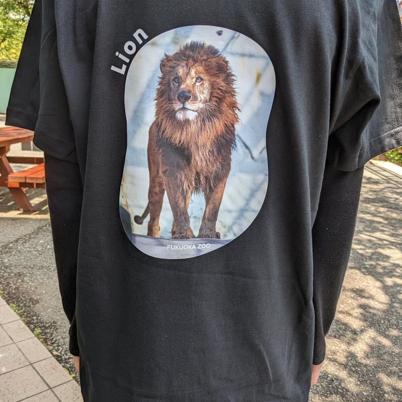 全1種】ライオンバックプリント半袖Tシャツ | 福岡市動植物園 こども