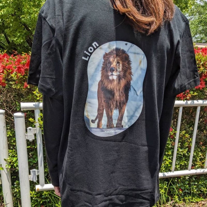 全1種】ライオンバックプリント半袖Tシャツ | 福岡市動植物園 こども