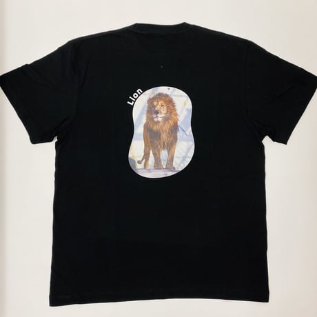 【全１種】ライオンバックプリント半袖Tシャツ