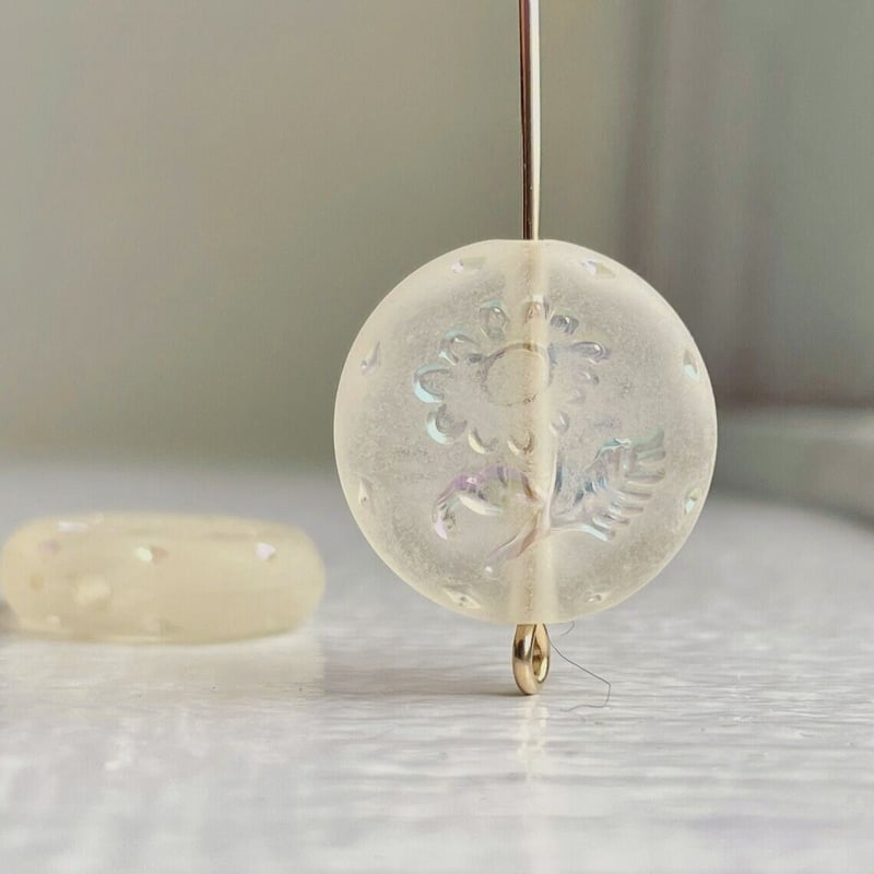 フロスト×クリアガラスビーズ«20peace» すずしい