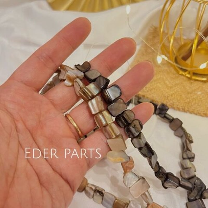 1連】天然ギザギザ シェルビーズ | Eder parts
