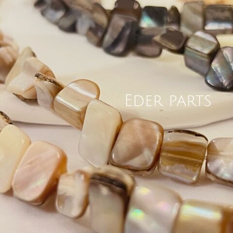 1連】天然ギザギザ シェルビーズ | Eder parts