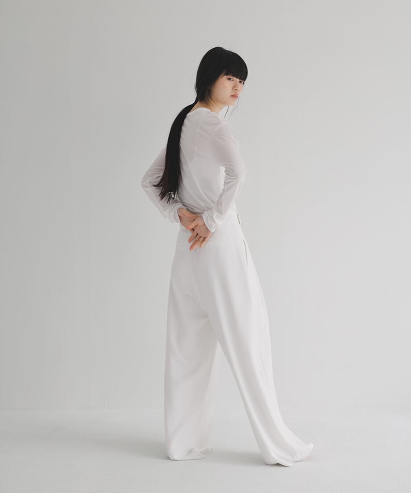 two tuck high waist pants | STUDIO ENUL two tuck high waist pants | STUDIO ENUL