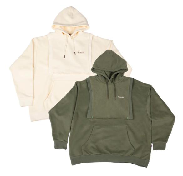 2WAY removable vest sweat parka 裏起毛2WAYパーカー | o...