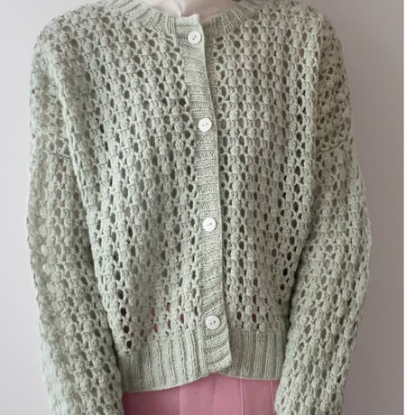 【棒針編み&かぎ針編みダウンロード編み図】Menthe Cardigan