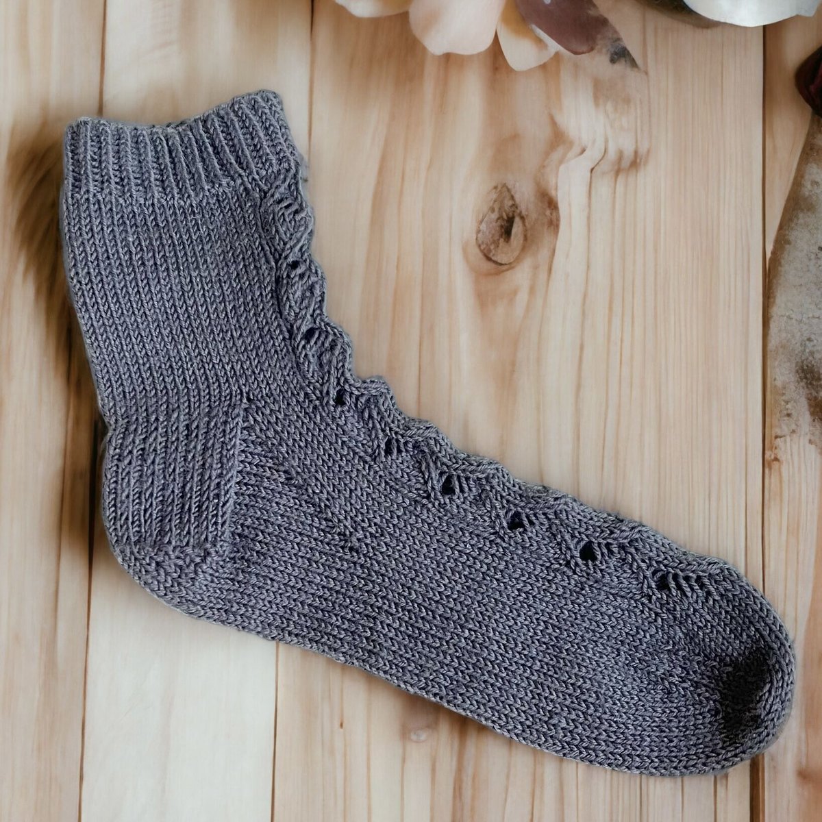 棒針編み日本語文章パターン】Lotus Root Socks | chan.N Knitti