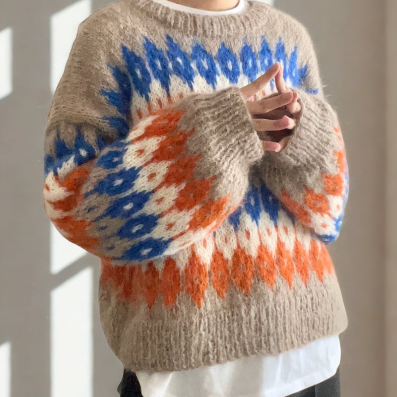 ダウンロード棒針編み図】Kaleid Sweater | chan.N Knitting&C