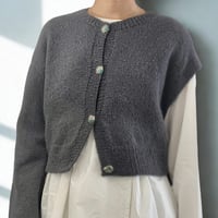 【棒針編みダウンロード編み図】Twin Sleeve Cardigan