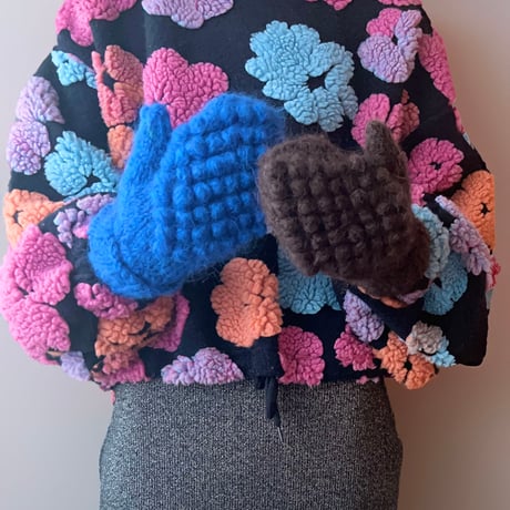 【棒針編みダウンロード編み図】Poco Mitten
