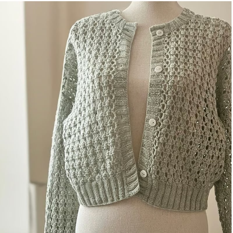 棒針編み&かぎ針編みダウンロード編み図】Menthe Cardigan | chan.N K