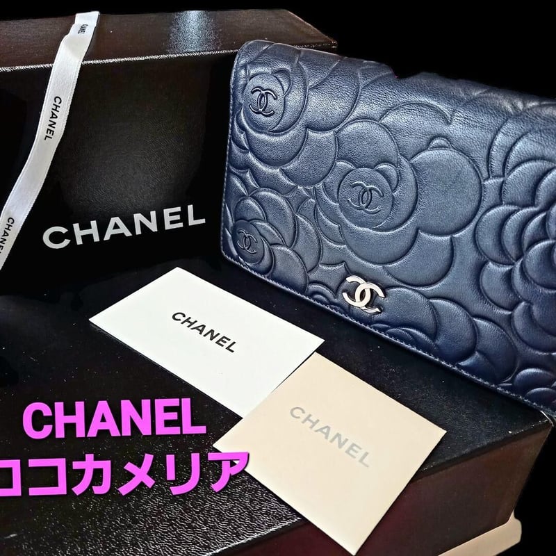 CHANELシャネル長財布　カメリア正規品