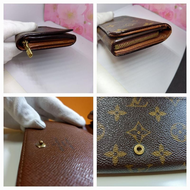 ルイヴィトンモノグラム ポルトフォイユ トレゾール 財布 L字ファスナ