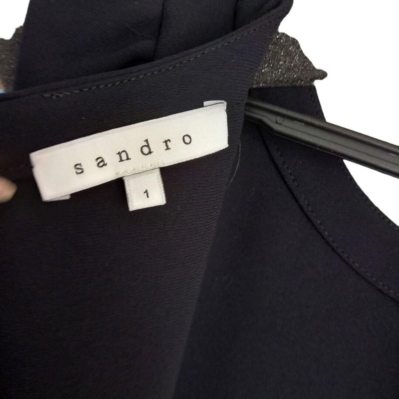 美品 sandro サンドロ Paris ブラック ワンピース Sサイズ | SHOP YUN 