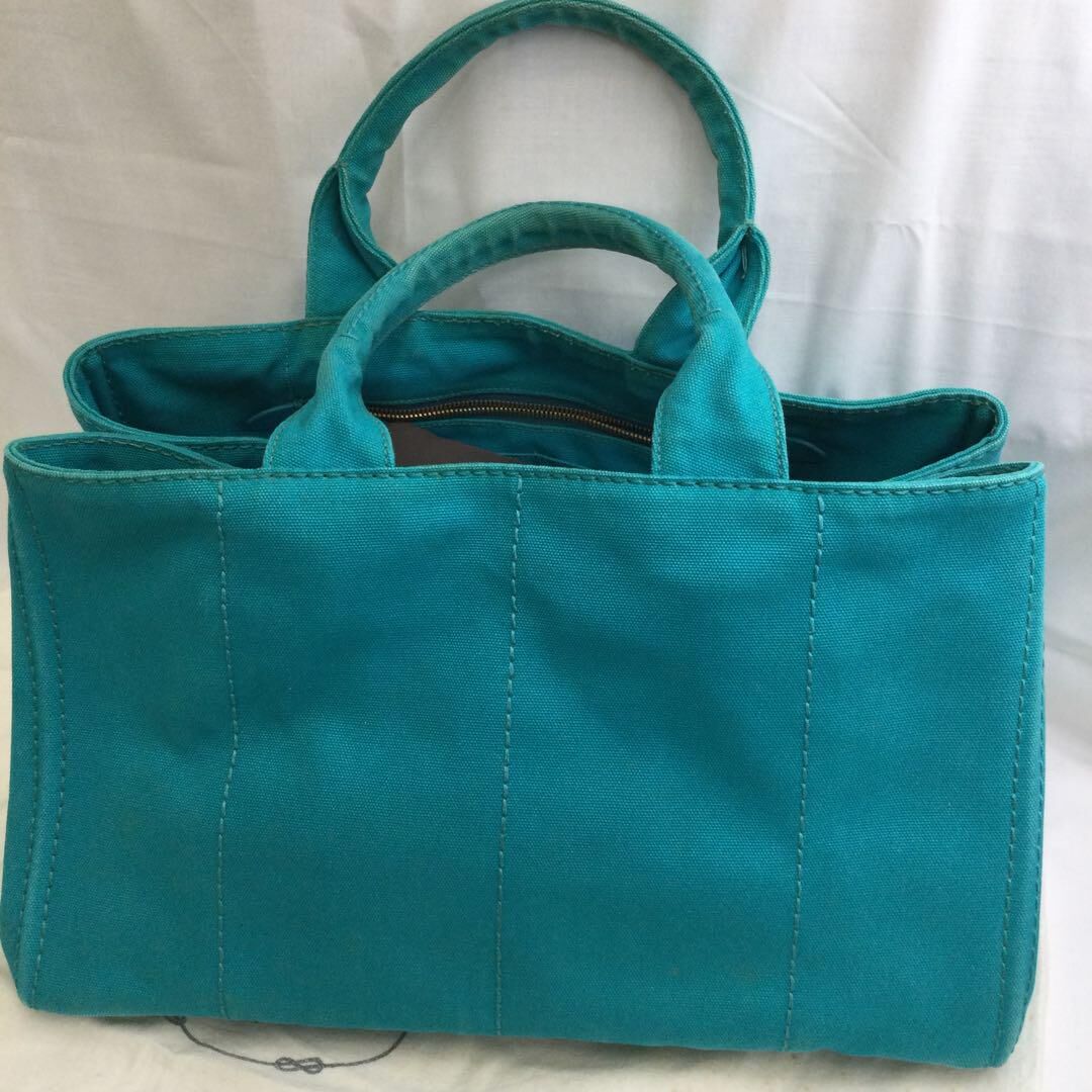正規品】プラダ PRADA カナパ GM トートバック グリーン 加工