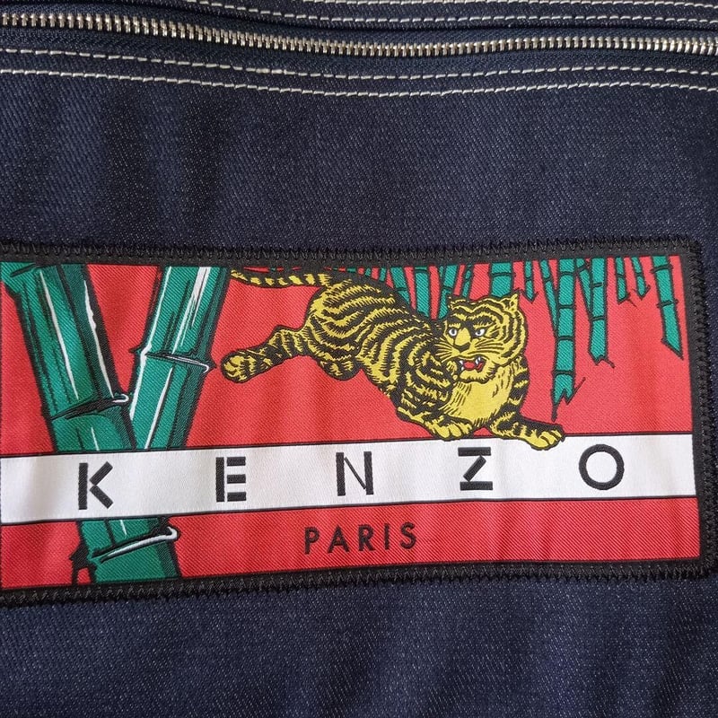 ☆KENZO ケンゾー 虎 タイガー デニム バック リュック ネイビー-