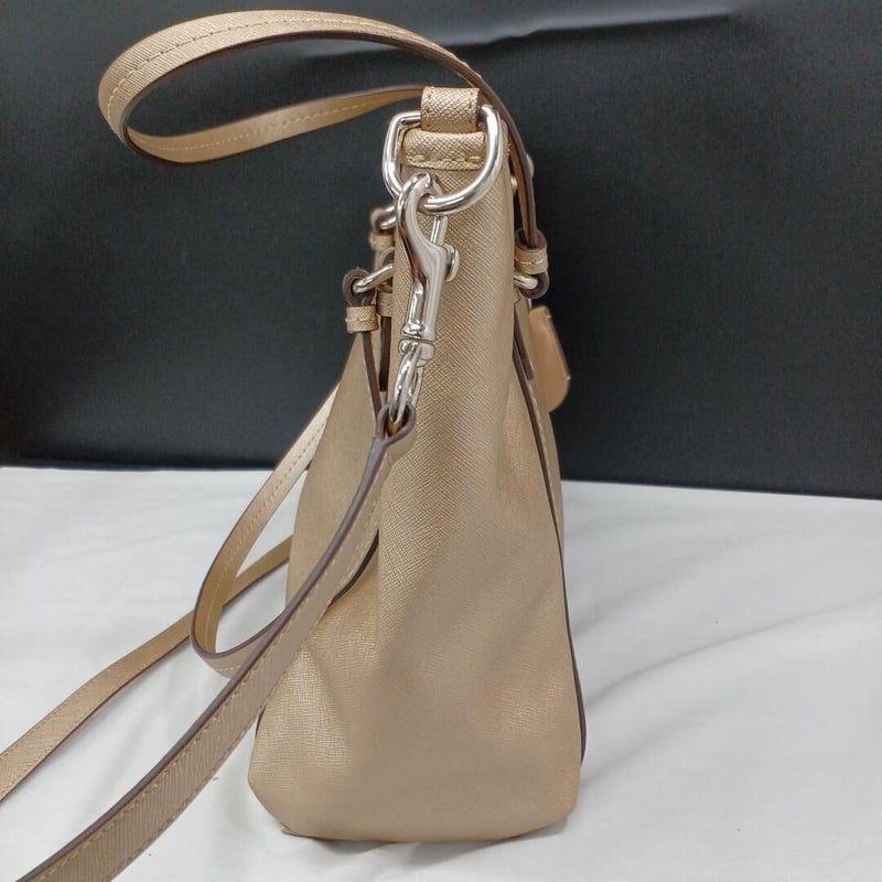 COACHバック コーチペイントレザー 25667ゴールド2way トート