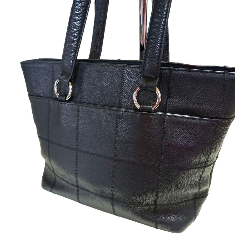 保証 正規品 CHANEL シャネル チョコバー キャビアスキン トートバック  