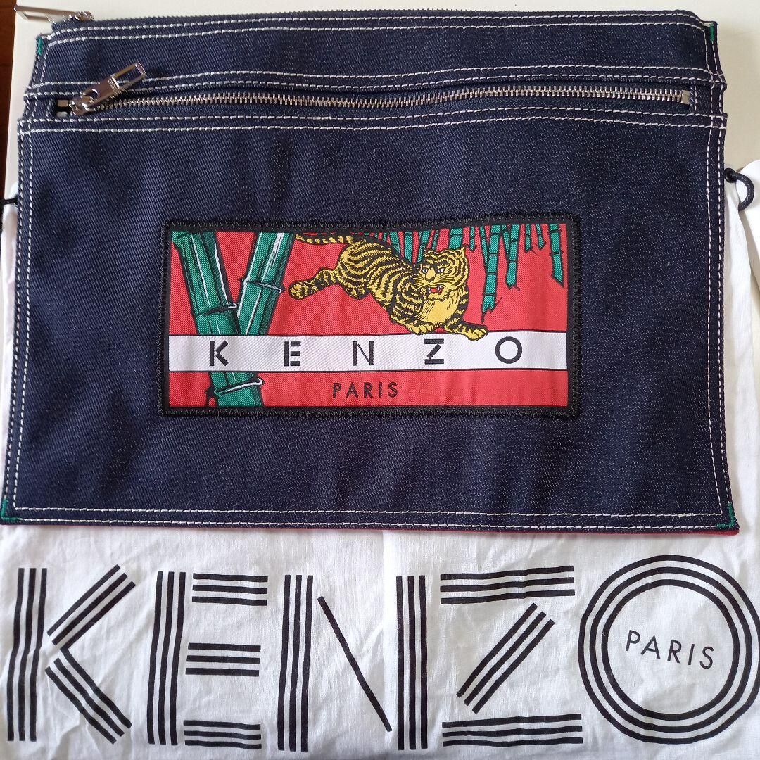 ☆KENZO ケンゾー 虎 タイガー デニム バック リュック ネイビー-