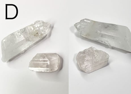 【透明なゲート】TESIMO基本ミニクリスタル2個セット（ヒマラヤ水晶・ダンビュライト）