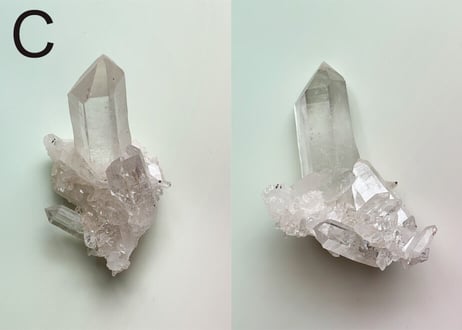 【クリスタルハーモニー】ヒマラヤ水晶クラスター（パリ鉱物博物館のおみやげ付き）