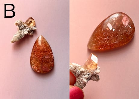 【顕現前夜 魔法の杖でクリスタライズ】クリスタル2個セット（トパーズ・サンストーン）