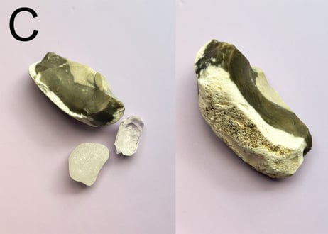 【内在するエスパーのためのSacridストーンズ】クリスタル3個セット（サークルストーン・超活性サチャロカアゼツライト・クリアダンビュライト）